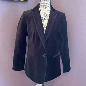 Ann Taylor Velvet Jacket Black - 12P w/Tags